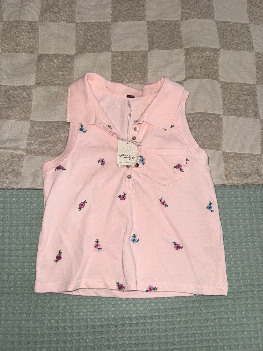 NWT‎ Free People Pink Marshmallow size Small